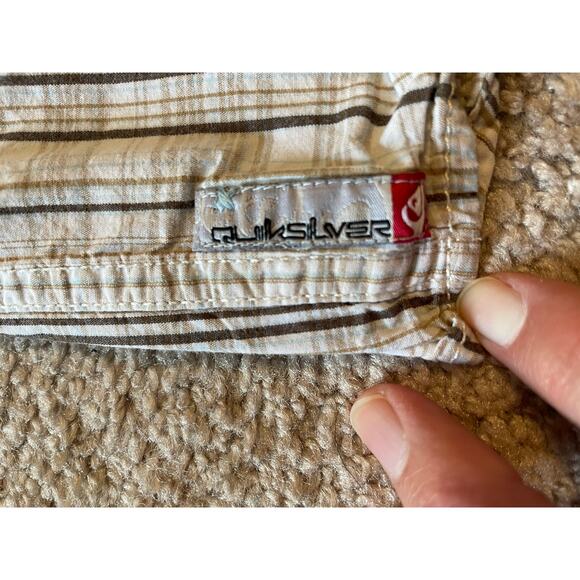 QuikSilver Mens Button Up Long Sleeve Polo, 100% Cotton, Style#F109196, Size XL - Picture 13 of 13